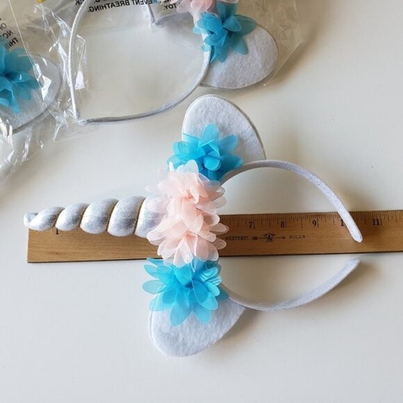 NWT - Unicorn Headbands with Flowers (set of 5) - Picture 2 of 3